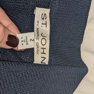 Navy Double Button Classic St John Dress